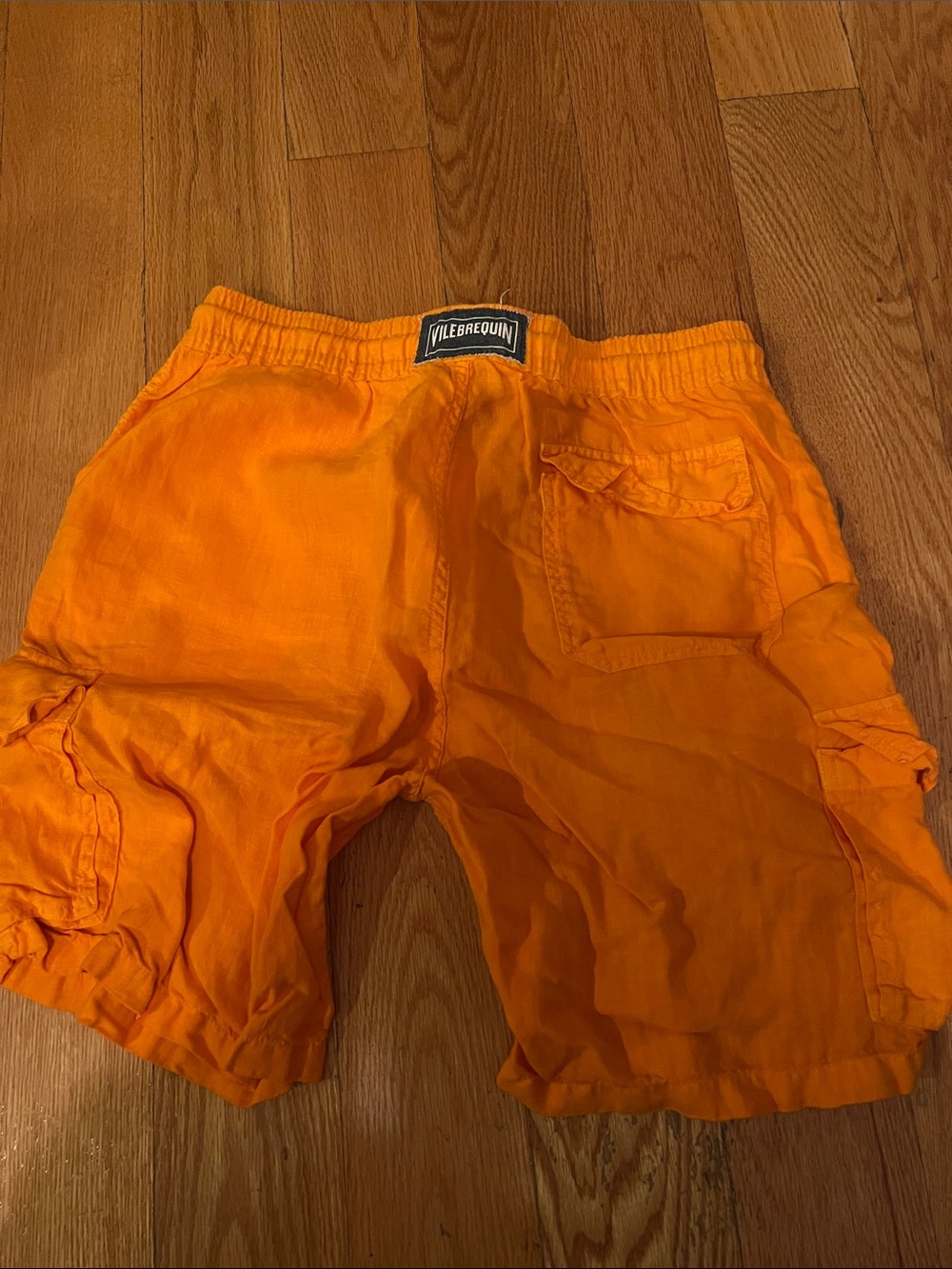 Vilebrequin Orange Cargo Shorts